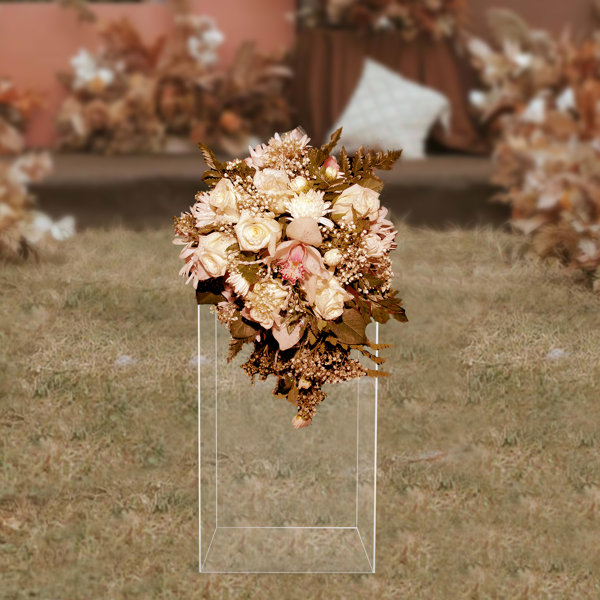 Latitude Run® Hasaan Acrylic Display Box display Cube Pedestal Art Sculpture Stand & Reviews